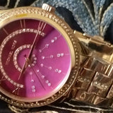  Shop Authentic Michael Kors Lauryn Pink Dial Rose Gold Steel Strap Watch for Women - MK3722 - Luxxuri