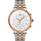  Shop Authentic Tissot Carson Premium Chronograph White Dial Two Tone Steel Strap Watch For Men - T122.417.22.011.00 - Luxxuri