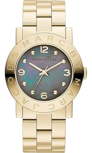  Shop Authentic Marc Jacobs Amy Black Dial Gold Steel Strap Watch for Women - MBM3273 - Luxxuri