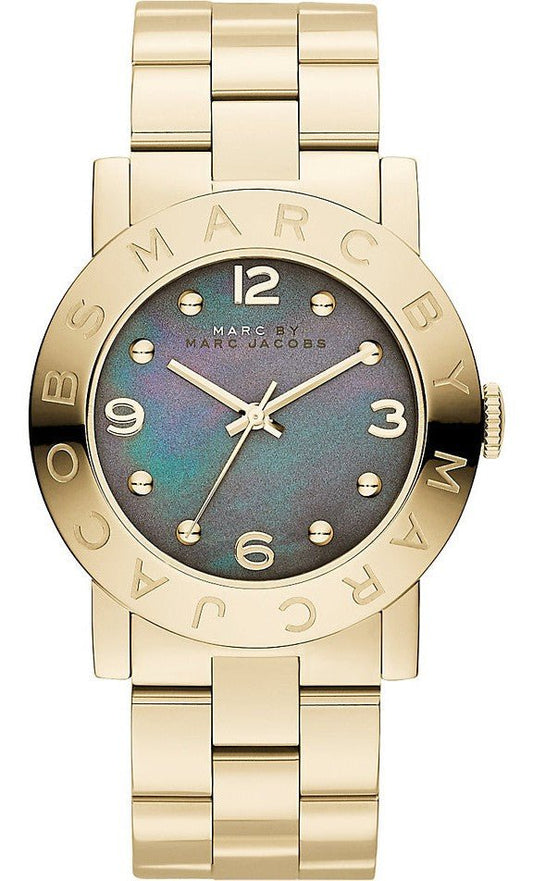  Shop Authentic Marc Jacobs Amy Black Dial Gold Steel Strap Watch for Women - MBM3273 - Luxxuri