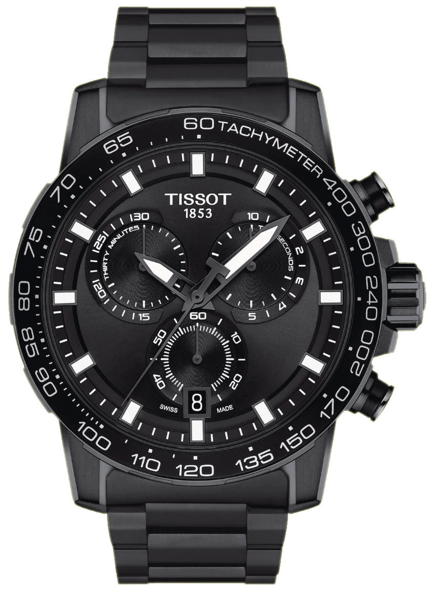  Shop Authentic Tissot Supersport Chrono Black Dial Black Steel Strap Watch For Men - T125.617.33.051.00 - Luxxuri