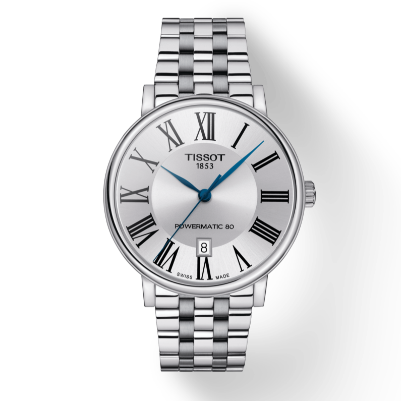  Shop Authentic Tissot T Classic Carson Premium Powermatic 80 Silver Dial Silver Steel Strap Watch For Men - T122.407.11.033.00 - Luxxuri