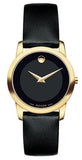  Shop Authentic Movado Museum Classic Black Dial Black Leather Strap Watch For Women - 0606877 - Luxxuri