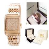  Shop Authentic Burberry Nova Check Quartz Rose Gold Dial Rose Gold Steel Strap Watch for Women - BU1578 - Luxxuri