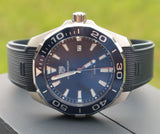  Shop Authentic Tag Heuer Aquaracer Quartz Blue Dial Blue Rubber Strap Watch for Men - WAY101C.FT6153 - Luxxuri