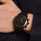  Shop Authentic Emporio Armani Aviator Chronograph Black Dial Black Mesh Bracelet Watch For Men - AR11264 - Luxxuri