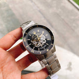  Shop Authentic Maserati SFIDA Automatic Black Dial Silver Steel Strap Watch For Men - R8823140002 - Luxxuri