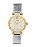  Shop Authentic Guess Soho Diamonds Silver Dial Silver Mesh Bracelet Watch for Women - W0638L7 - Luxxuri