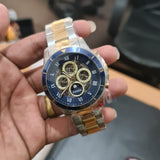  Shop Authentic Fossil Grant Sport Automatic Skeleton Blue Dial Two Tone Steel Strap Watch for Men - ME3141 - Luxxuri