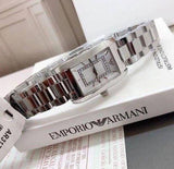  Shop Authentic Emporio Armani Classic Diamonds Silver Dial Silver Steel Strap Watch For Women - AR3170 - Luxxuri