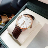 Shop Authentic Tissot T Classic PR 100 Quartz White Dial Brown Leather Strap Watch for Men - T101.410.26.031.00 - Luxxuri