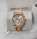  Shop Authentic Michael Kors Lexington Chronograph Grey Dial Rose Gold Steel Strap Watch For Women - MK7217 - Luxxuri