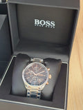  Shop Authentic Hugo Boss Grand Prix Black Dial Two Tone Steel Strap Watch for Men - 1513473 - Luxxuri