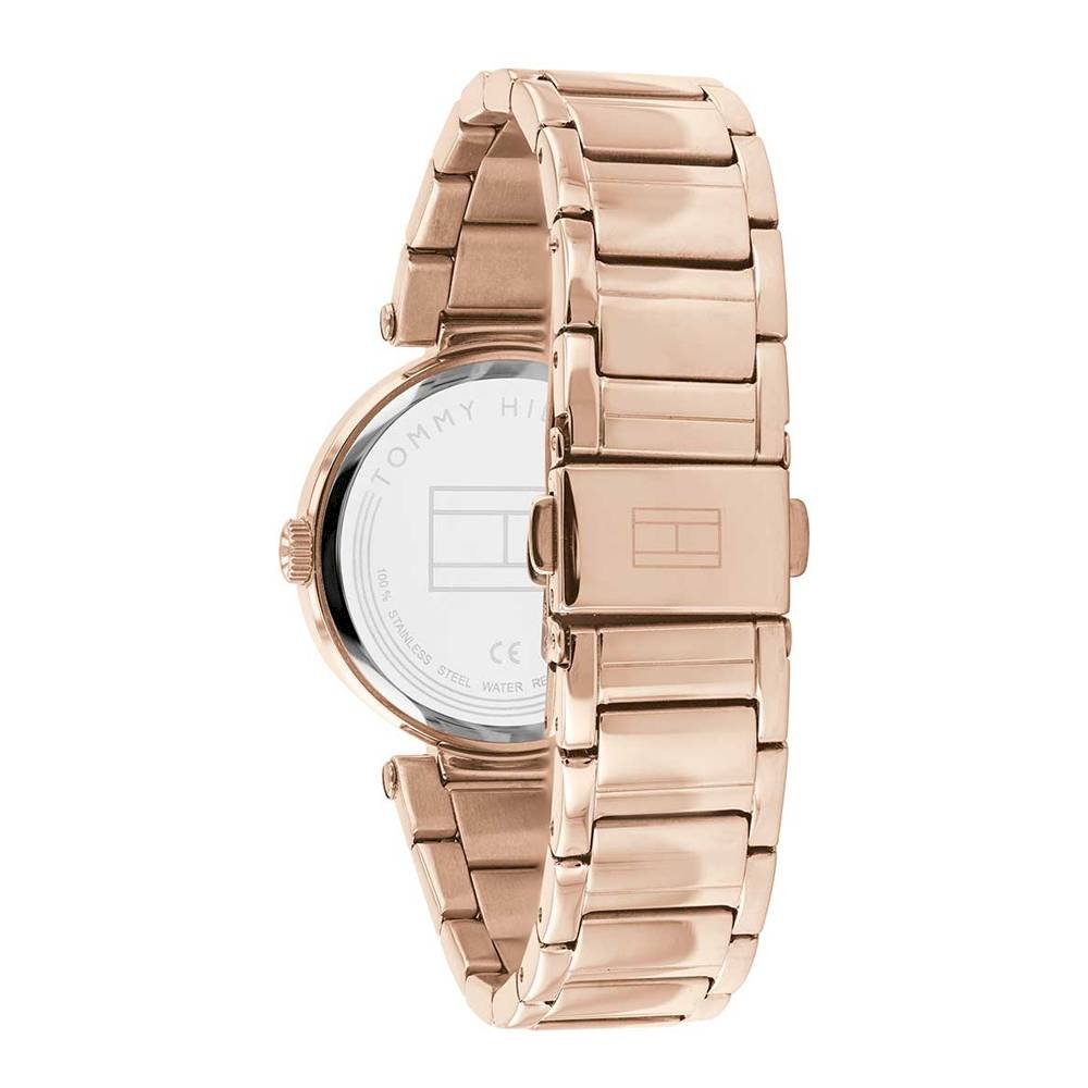  Shop Authentic Tommy Hilfiger Lynn Quartz Rose Gold Dial Rose Gold Steel Strap Watch For Women - 1782237 - Luxxuri