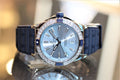 Breitling Super Chronomat Automatic 38 Diamonds Blue Dial Blue Rubber Strap Watch for Women - A17356531C1S1
