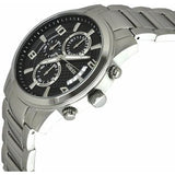  Shop Authentic Guess Exec Chronograph Quartz Black Dial Silver Steel Strap Watch For Men - W0075G1 - Luxxuri