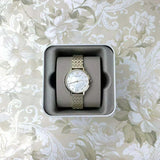  Shop Authentic Emporio Armani Dress Analog Mother of Pearl Dial Gold Steel Strap Watch For Women - AR11007 - Luxxuri