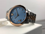  Shop Authentic Versace Audrey Quartz Blue Dial Two Tone Steel Strap Watch for Women - VELR00619 - Luxxuri