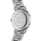  Shop Authentic Daniel Wellington Iconic Link Black Dial Silver Steel Strap Watch for Women - DW00100204 - Luxxuri