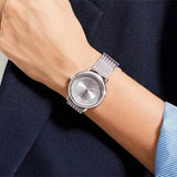  Shop Authentic Guess Quartz Silver Dial Willow Stainless Steel Mesh Bracelet Watch For Women - W0836L2 - Luxxuri
