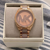  Shop Authentic Michael Kors Janelle Three Hand Rose Gold Dial Two Tone Steel Strap Watch For Women - MK7135 - Luxxuri