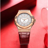  Shop Authentic Maserati Potenza Silver Dial Red Leather Strap Watch For Women - R8851108501 - Luxxuri