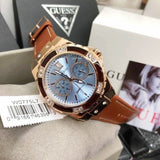  Shop Authentic Guess Limelight Quartz White Dial Brown Leather Strap Watch For Women - W0775L7 - Luxxuri