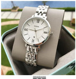  Shop Authentic Fossil Jacqueline White Dial Silver Steel Strap Watch for Women - ES3631 - Luxxuri