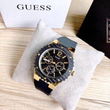  Shop Authentic Guess Overdrive Black Dial Black Rubber Strap Watch for Women - W0149L4 - Luxxuri