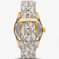  Shop Authentic Michael Kors Jaycie Quartz Gold Dial White Leather Strap Watch for Women - MK2861 - Luxxuri