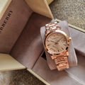  Shop Authentic Burberry The City Rose Gold Dial Rose Gold Steel Strap Watch for Women - BU9146 - Luxxuri