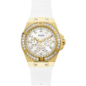  Shop Authentic Guess Venus Diamonds White Dial White Rubber Strap Watch for Women - GW0118L5 - Luxxuri