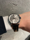  Shop Authentic Tag Heuer Carrera Date Silver Dial Black Leather Strap Watch for Men - WBN2111.FC6505 - Luxxuri