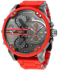  Shop Authentic Diesel Mr Daddy 2.0 Black Dial Red Steel Strap Watch For Men - DZ7370 - Luxxuri
