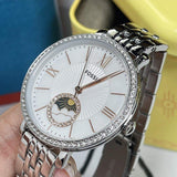  Shop Authentic Fossil Jacqueline Multifunction Moonphase White Dial Silver Steel Strap Watch for Women - ES5164 - Luxxuri
