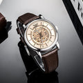  Shop Authentic Emporio Armani Luigi Meccanico Brown Dial Brown Leather Strap Watch For Men - AR1982 - Luxxuri