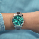  Shop Authentic Guess Luna Quartz Blue Dial Silver Steel Strap Watch For Women - GW0308L4 - Luxxuri