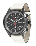  Shop Authentic Hugo Boss Grand Prix Chronograph Black Dial Grey Leather Strap Watch for Men - 1513562 - Luxxuri