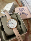  Shop Authentic Fossil Jacqueline White Dial Pink Leather Strap Watch for Women - ES3988 - Luxxuri