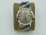  Shop Authentic Burberry The City Nova Beige Dial Grey Leather Strap Watch for Women - BU9023 - Luxxuri