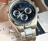  Shop Authentic Maserati Competizione Chronograph Quartz Blue Dial Watch For Men - R8853100022 - Luxxuri