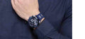  Shop Authentic Guess Velocity Chronograph Blue Dial Blue Rubber Steel Strap Watch for Men - W0599G4 - Luxxuri