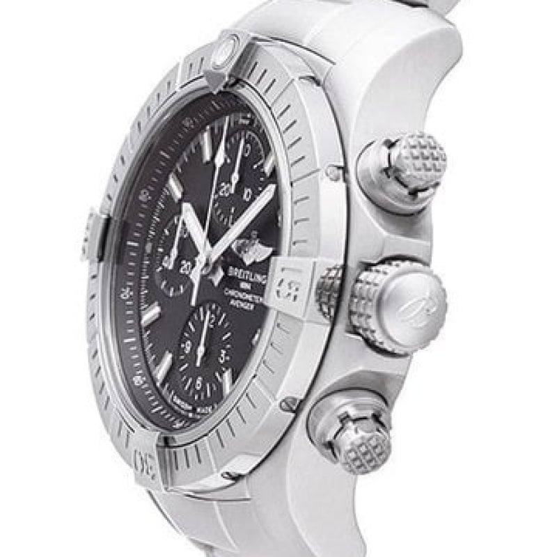  Shop Authentic Breitling Avenger Chronograph 43 Black Dial Silver Steel Strap Watch for Men - A13385101B1A1 - Luxxuri