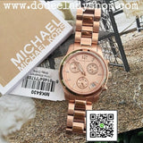  Shop Authentic Michael Kors Runway Chronograph Rose Gold Dial Rose Gold Steel Strap Watch for Women - MK5430 - Luxxuri