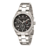  Shop Authentic Maserati Competizione Chronograph Black Dial Silver Steel Strap Watch For Men - R8853100012 - Luxxuri