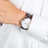  Shop Authentic Tissot T Classic Tradition Silver Dial Brown Leather Strap Watch For Men - T063.610.16.038.00 - Luxxuri