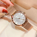 Shop Authentic Calvin Klein Minimal White Dial Rose Gold Mesh Bracelet Watch for Women - K3M22Y2X - Luxxuri