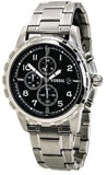 Shop Authentic Fossil Dean Chronograph Black Dial Silver Steel Strap Watch for Men - FS4542 - Luxxuri