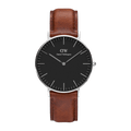  Shop Authentic Daniel Wellington Classic Petite St Mawes Black Dial Brown Leather Strap Watch For Women - DW00100181 - Luxxuri