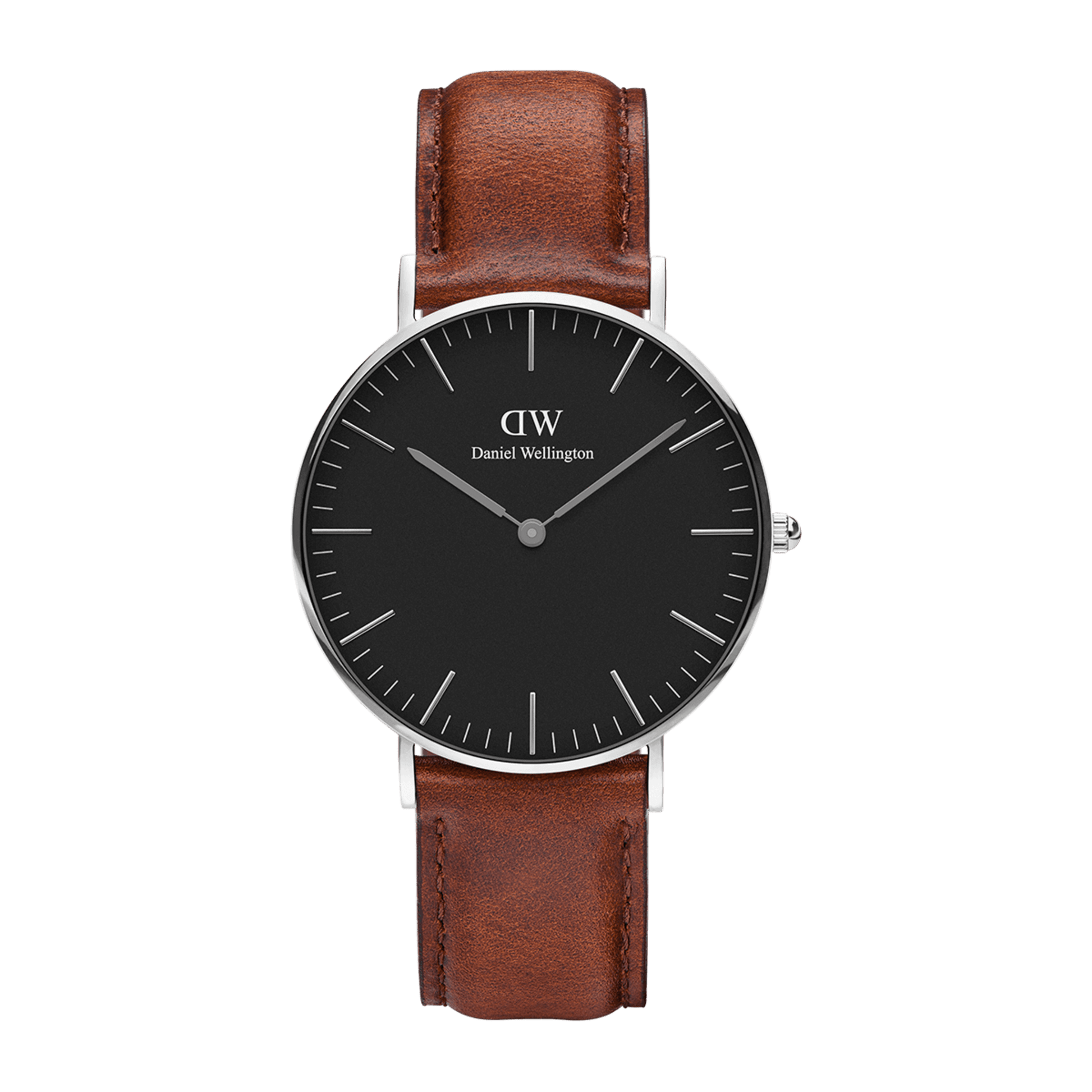  Shop Authentic Daniel Wellington Classic Petite St Mawes Black Dial Brown Leather Strap Watch For Women - DW00100181 - Luxxuri